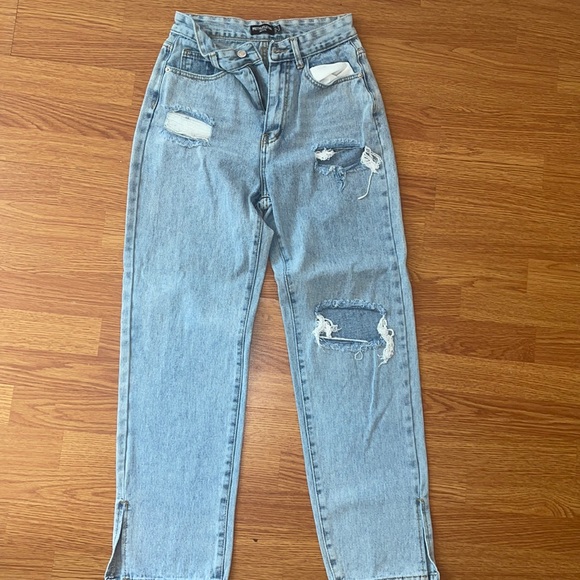 PLT split hem jeans 6 - Picture 1 of 4